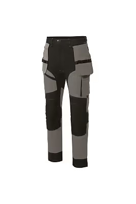 YURINOX PANTS GRAND – Extra Length, Removable pockets, Reinforced Kneepads, Breathability and Stretch, Shrink Resistant Dark Gray/Black