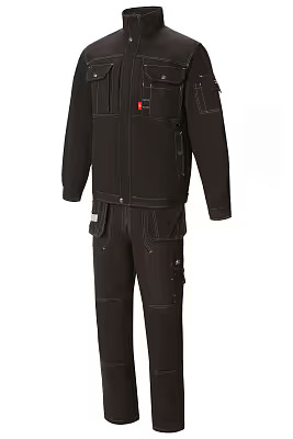 YURINOX UNION SPACE 2 SET Jacket&Semi-overalls Black