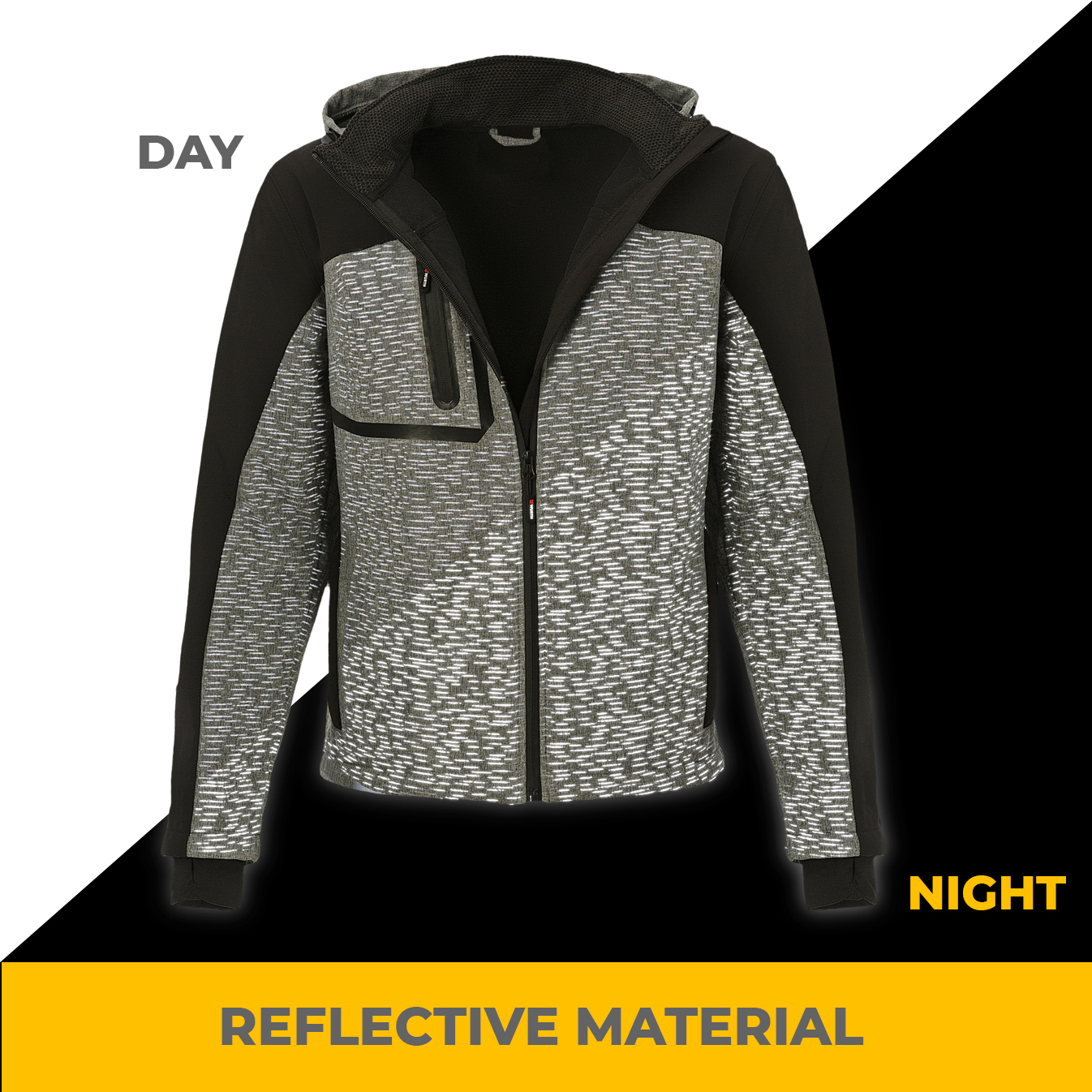 WORKMAX JACKET 0421, Dark Gray/Black- Yurinox Workwear