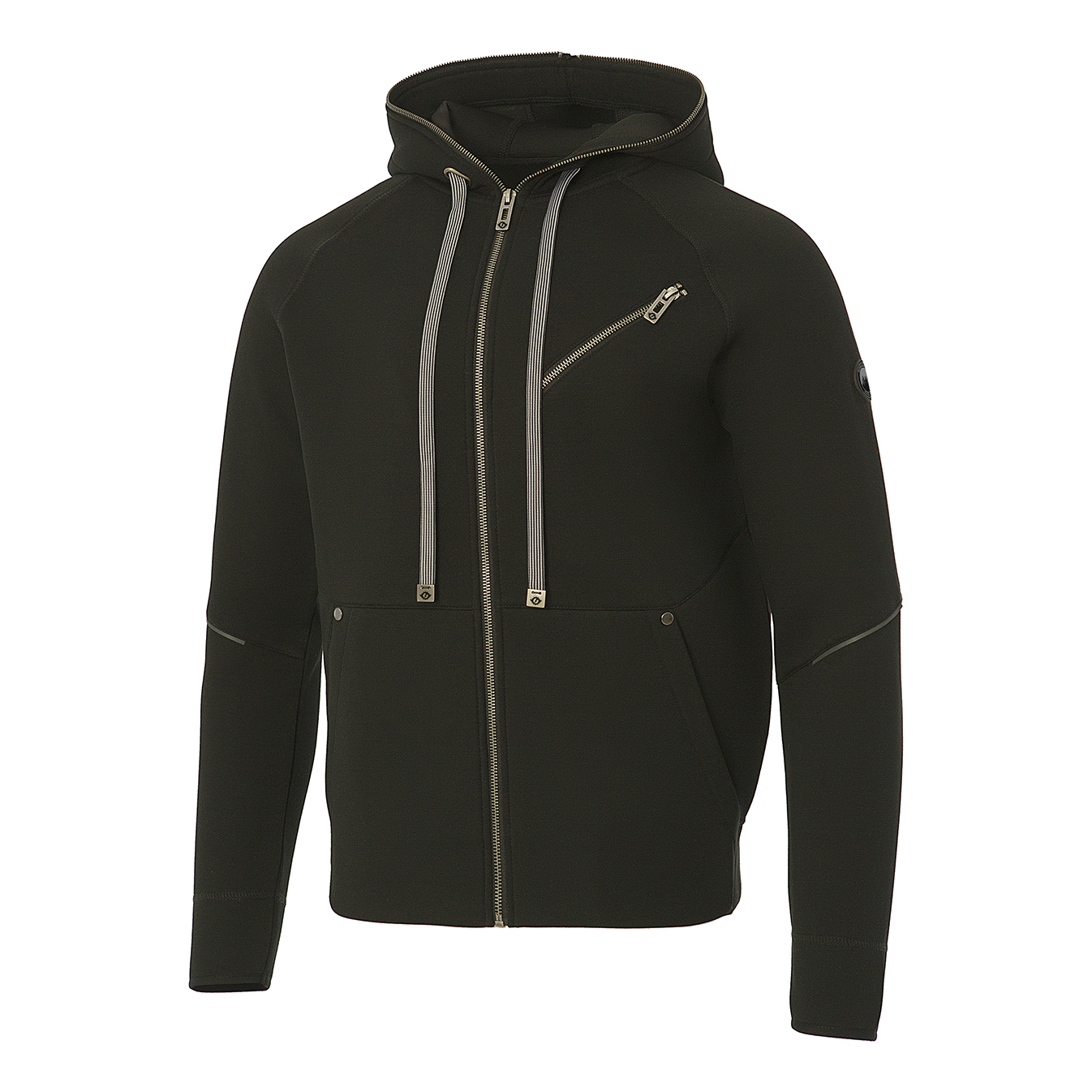 UNIONWORKWEAR FULL ZIP HOODED JACKET 0244, Black - Yurinox Workwear
