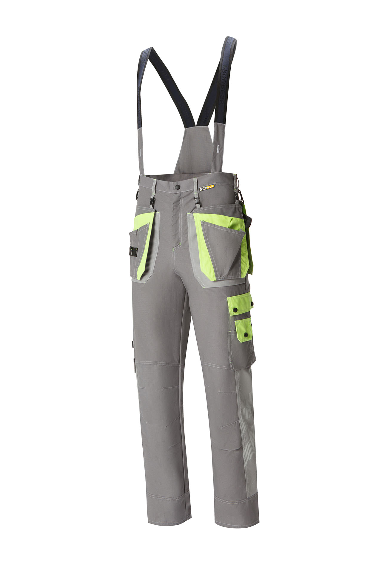 YURINOX PANTS (TROUSERS) PROGRESS Dark Gray/Light Gray/Lemony