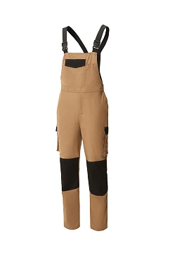 UNIONWORKWEAR STATUS Bib Overalls - Beige/Black