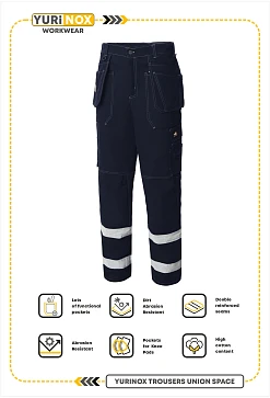 YURiNOX UNION SPACE Work Pants - Dark blue