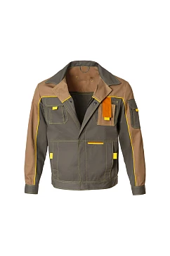 YURiNOX GENESIS Work Jacket - Grey Khaki/Dark Beige