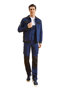 UNIONWORKWEAR STATUS-2 SET Jacket&Semi-overalls dark blue/black