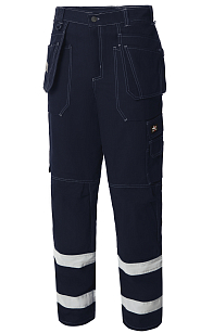 YURINOX TROUSERS UNION SPACE – Knee Pads Pockets, Abrasion/Tear resistant, Breathable Fabric, Double-Stitched Dark blue