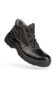 YURINOX BOOTS MASTERS, Classical Work Boots with Steel Safety Toe and Puncture-Proof Steel Sole black