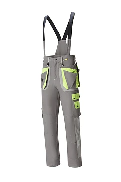 YURiNOX PROGRESS Industrial Work Pants - Dark Gray/Light Gray/Lemony