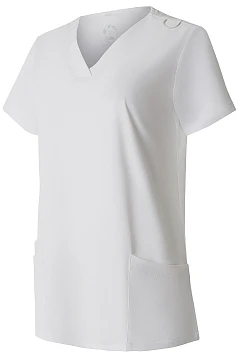 ERGOFIVE ACTIVE Women's V-Neck 4WS Top EAJW02 White