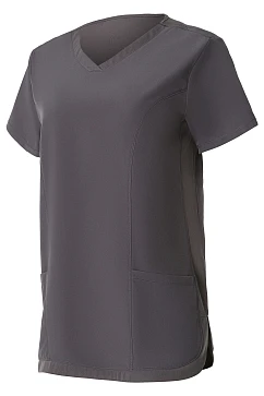 ERGOFIVE ACTIVE Women's V-Neck Medical Top - Dark Gray