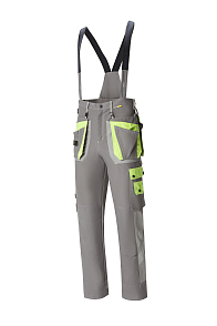 YURINOX PANTS (TROUSERS) PROGRESS Dark Gray/Light Gray/Lemony
