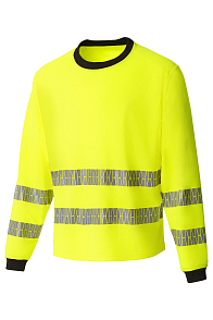 YURINOX Hi-Viz reflective strip T-SHIRT Yellow
