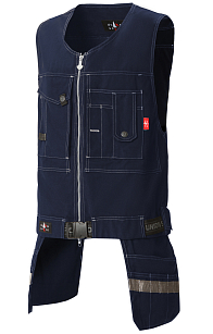 YURINOX VEST UNION SPACE - Tear Resistant, Double Stitching, Breathability, Moisture Wicking, Resistant to Wetting Dark blue