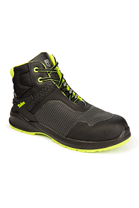 YURINOX BOOTS TAKER, Modern Work Boots with Composite Safety Toe and Puncture-Proof Kevlar Sole black/green