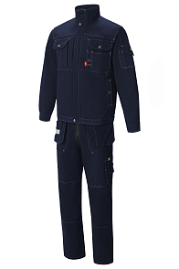 Yurinox Union Space 2 Set - Jacket & Semi-Overalls Dark Blue